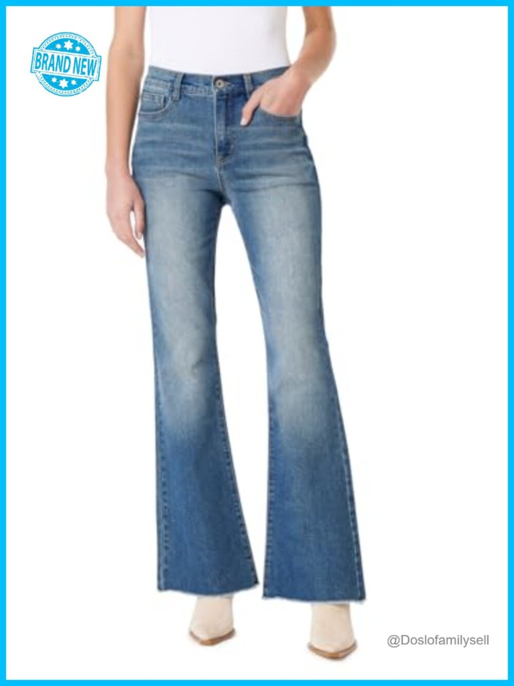 Women's Curvy Fearless Super Flare High Rise Jeans Stretch